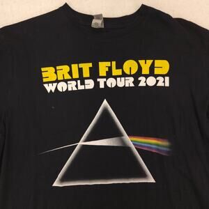 Pink Floyd World Tour 2021 Band Graphic T Shirt Adult Mens Size Large L Black